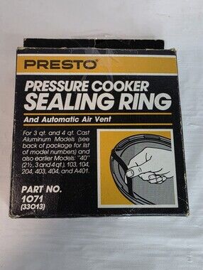 VTG (1983) Original Presto Pressure Cooker Sealing Ring (Part #1071) 33013.